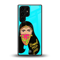 bhaad mein jao back phone cover | glass case for samsung galaxy s25 ultra
