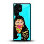 bhaad mein jao back phone cover | glass case for samsung galaxy s25 ultra