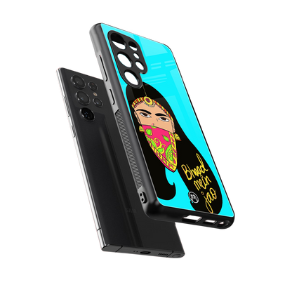bhaad mein jao back phone cover | glass case for samsung galaxy s25 ultra