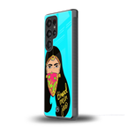 bhaad mein jao back phone cover | glass case for samsung galaxy s25 ultra