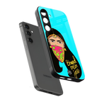 bhaad mein jao back phone cover | glass case for samsung galaxy s25