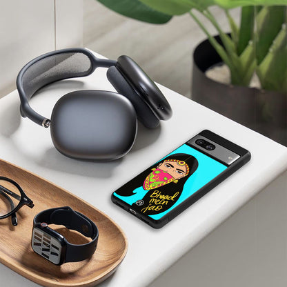 bhaad mein jao back phone cover | glass case for iphone 16 pro