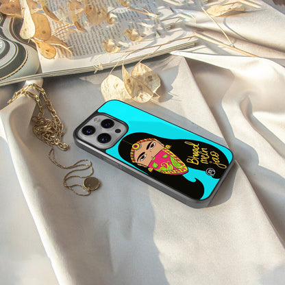 bhaad mein jao back phone cover | glass case for iphone 16 pro max