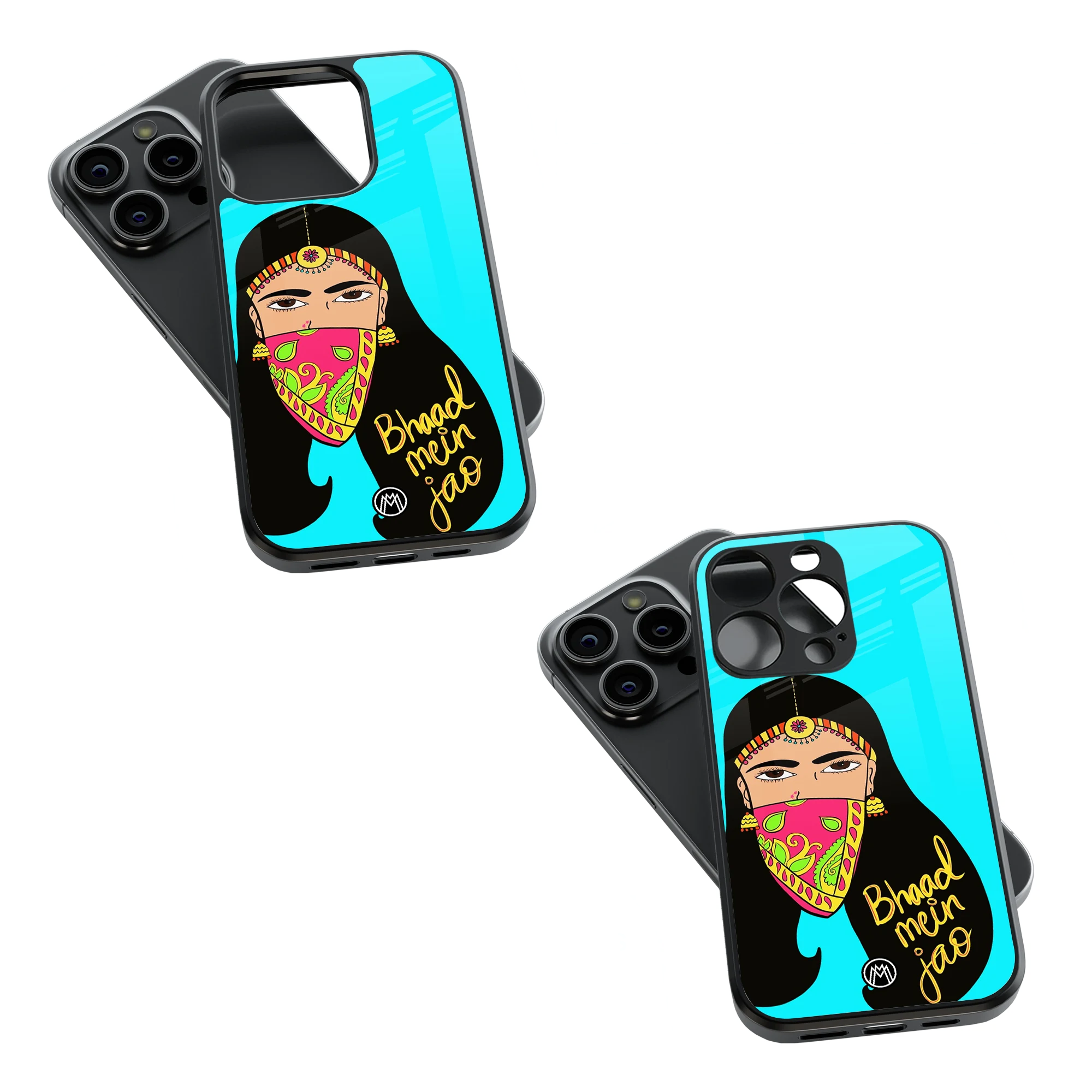 Trendy Glass Back Mobile Case for iPhone, Samsung, Redmi, OnePlus, Google Pixel, Motorola