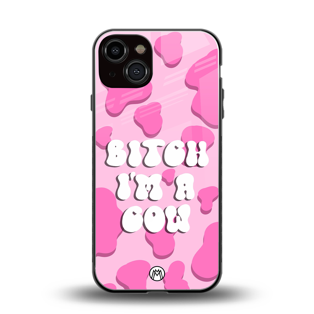 bitch i'm a cow back phone cover | glass case for iphone 13