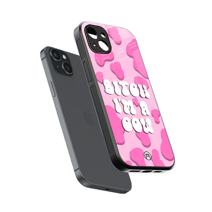bitch i'm a cow back phone cover | glass case for iphone 14 plus