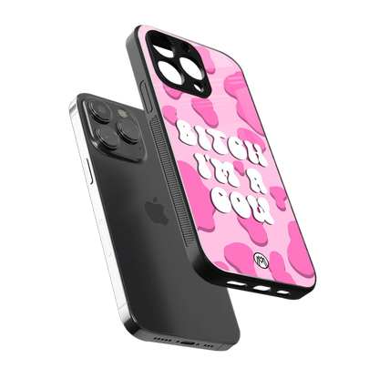 bitch i'm a cow back phone cover | glass case for iphone 15 pro