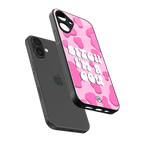 bitch i'm a cow back phone cover | glass case for iphone 16 plus