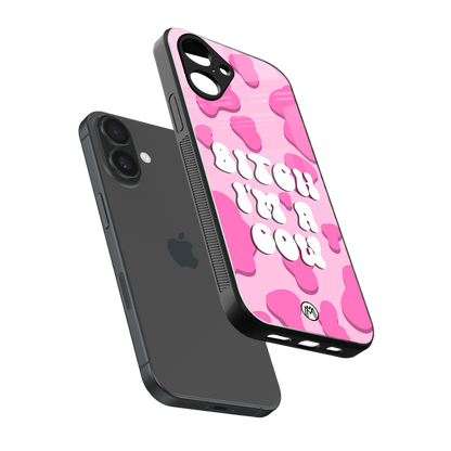 bitch i'm a cow back phone cover | glass case for iphone 16