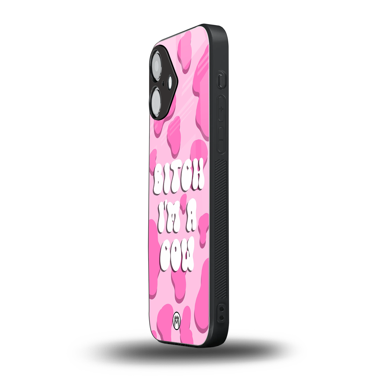 bitch i'm a cow back phone cover | glass case for iphone 16