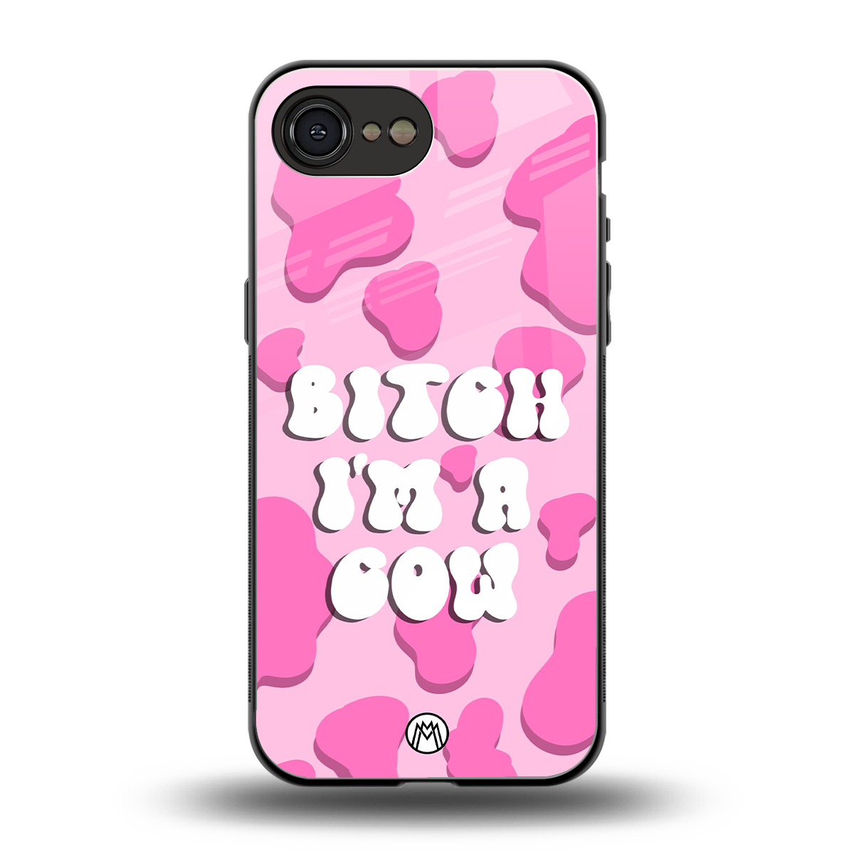 bitch i'm a cow back phone cover | glass case for iphone 16e