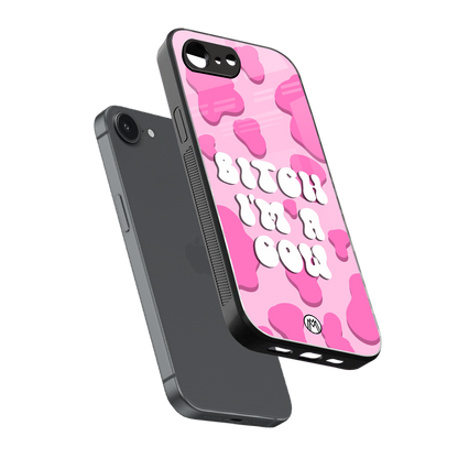 bitch i'm a cow back phone cover | glass case for iphone 16e