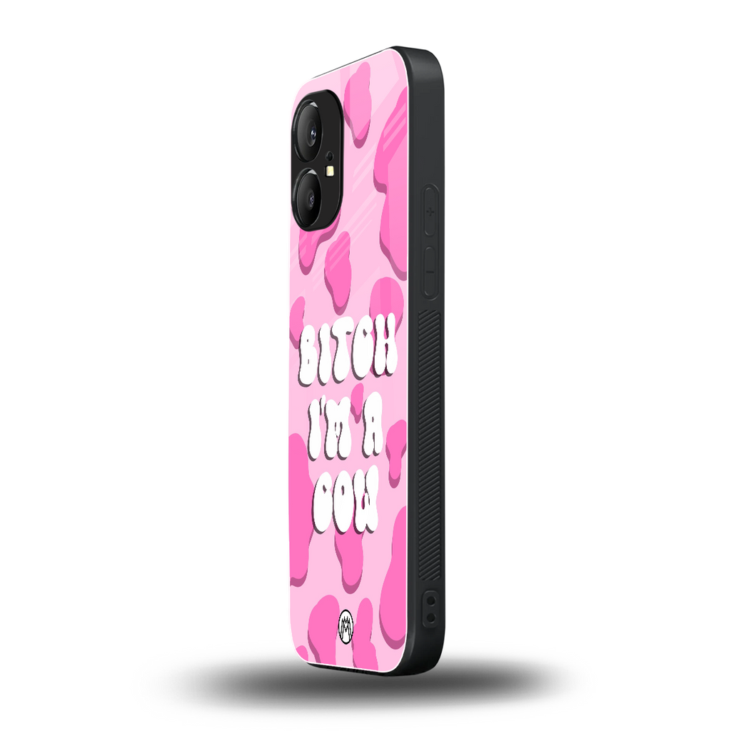 bitch i'm a cow back phone cover | glass case for nothing phone 1