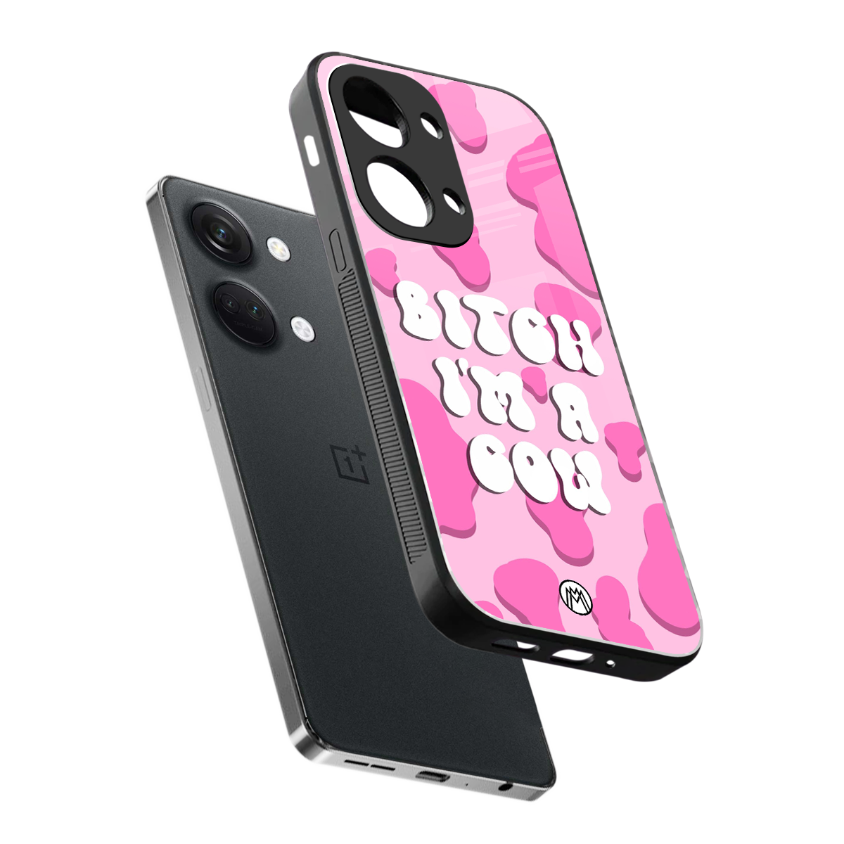 bitch i'm a cow back phone cover | glass case for oneplus nord 3