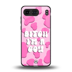 bitch i'm a cow back phone cover | glass case for oneplus nord 4