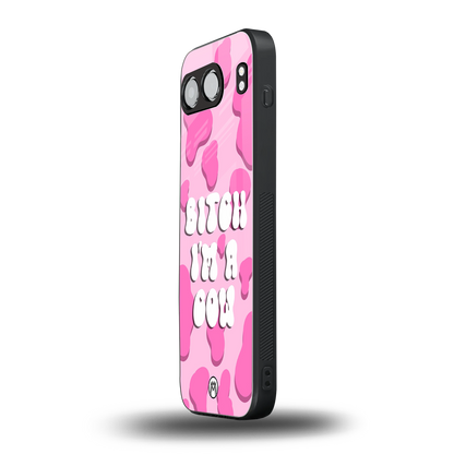 bitch i'm a cow back phone cover | glass case for oneplus nord 4
