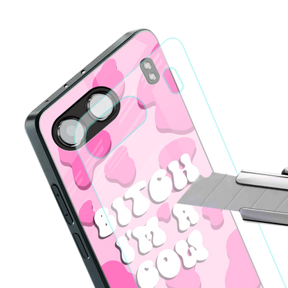 bitch i'm a cow back phone cover | glass case for oneplus nord 4