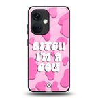 bitch i'm a cow back phone cover | glass case for oneplus nord ce 3