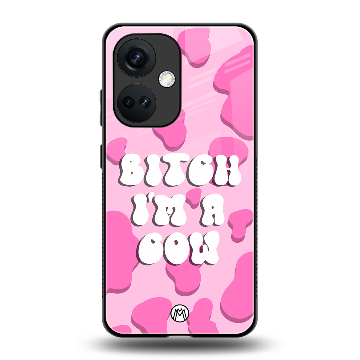 bitch i'm a cow back phone cover | glass case for oneplus nord ce 3