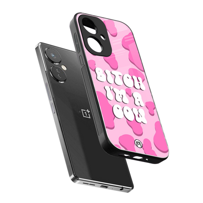 bitch i'm a cow back phone cover | glass case for oneplus nord ce 3