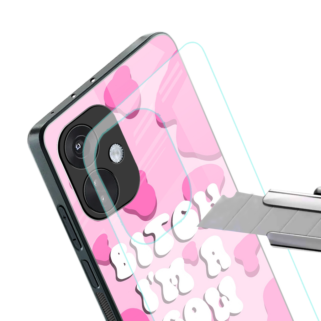 bitch i'm a cow back phone cover | glass case for oneplus nord ce 3