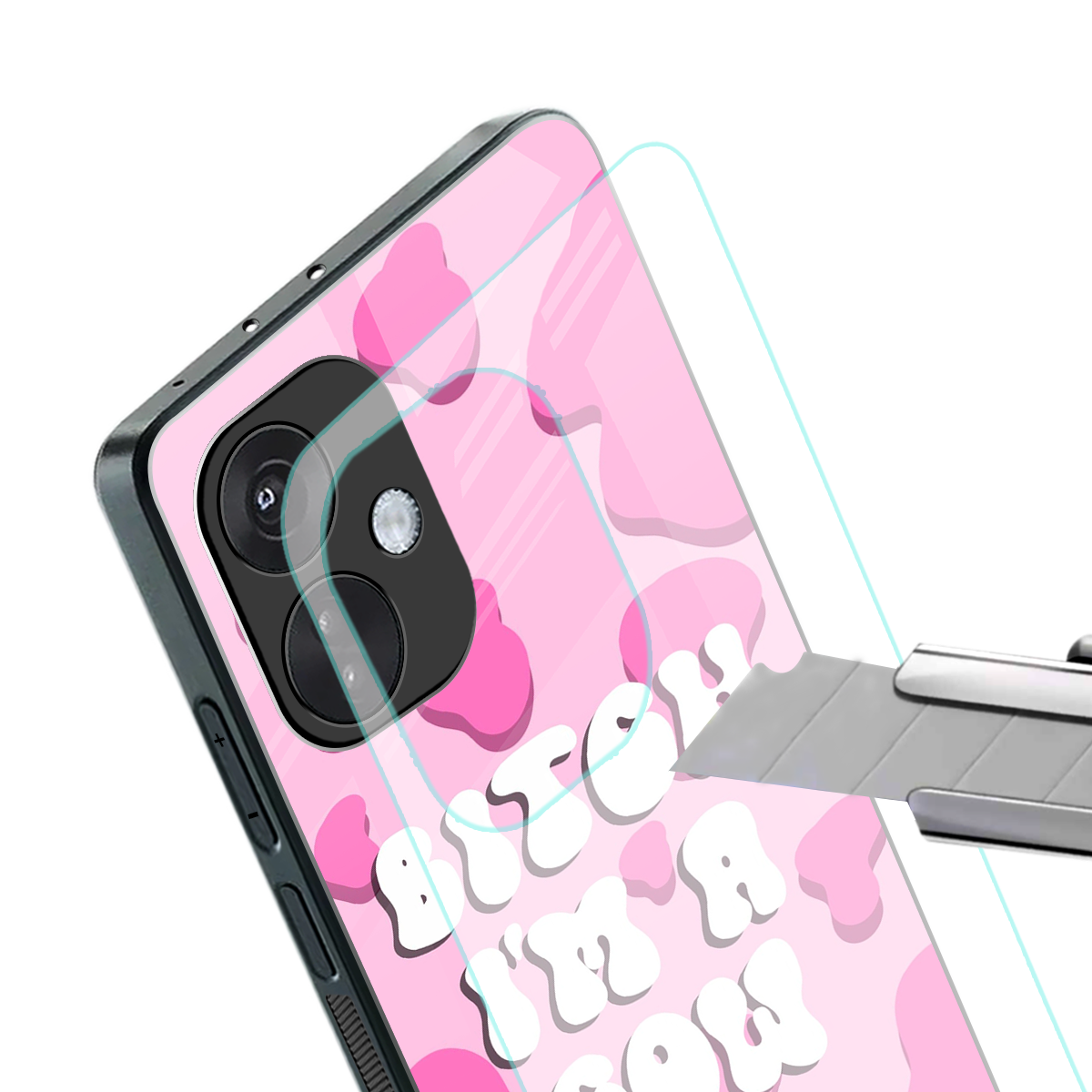bitch i'm a cow back phone cover | glass case for oneplus nord ce 3