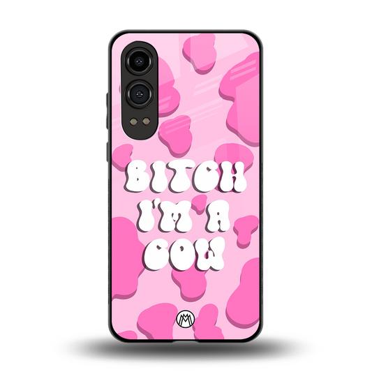 bitch i'm a cow back phone cover | glass case for oneplus nord ce 4 lite