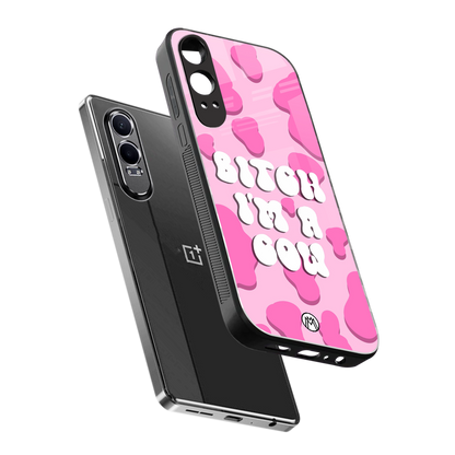 bitch i'm a cow back phone cover | glass case for oneplus nord ce 4 lite
