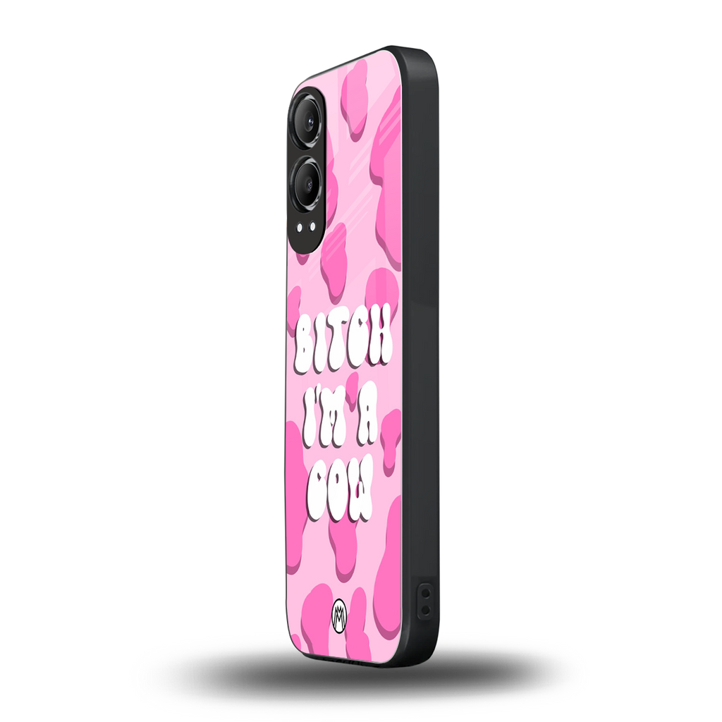 bitch i'm a cow back phone cover | glass case for oneplus nord ce 4 lite