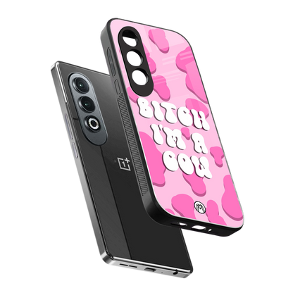bitch i'm a cow back phone cover | glass case for oneplus nord ce 4