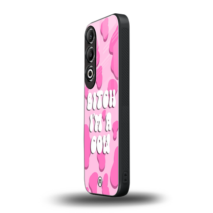 bitch i'm a cow back phone cover | glass case for oneplus nord ce 4