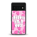 bitch i'm a cow back phone cover | glass case for google pixel 6 pro
