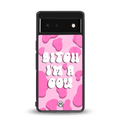 bitch i'm a cow back phone cover | glass case for Google Pixel 6A