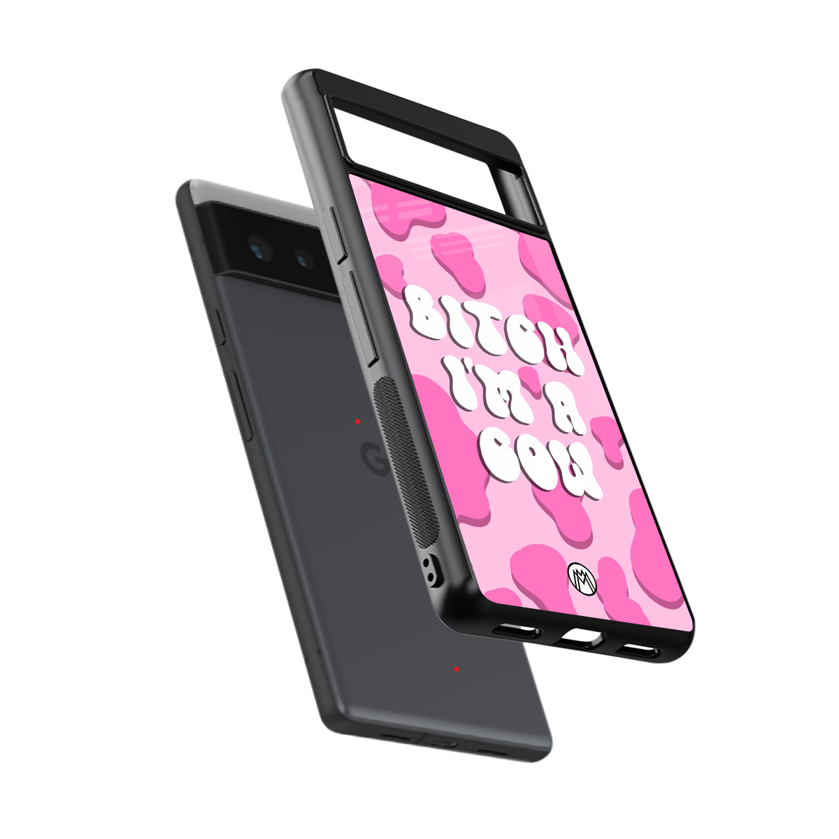 bitch i'm a cow back phone cover | glass case for Google Pixel 6A