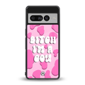 bitch i'm a cow back phone cover | glass case for google pixel 7 pro