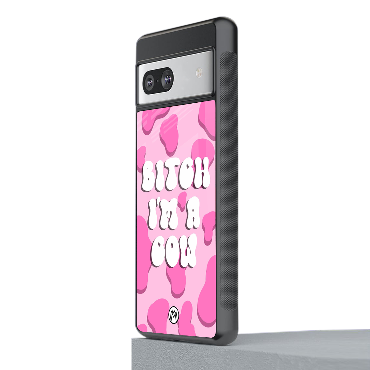 bitch i'm a cow back phone cover | glass case for Google Pixel 7