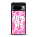 bitch i'm a cow back phone cover | glass case for google pixel 8 pro
