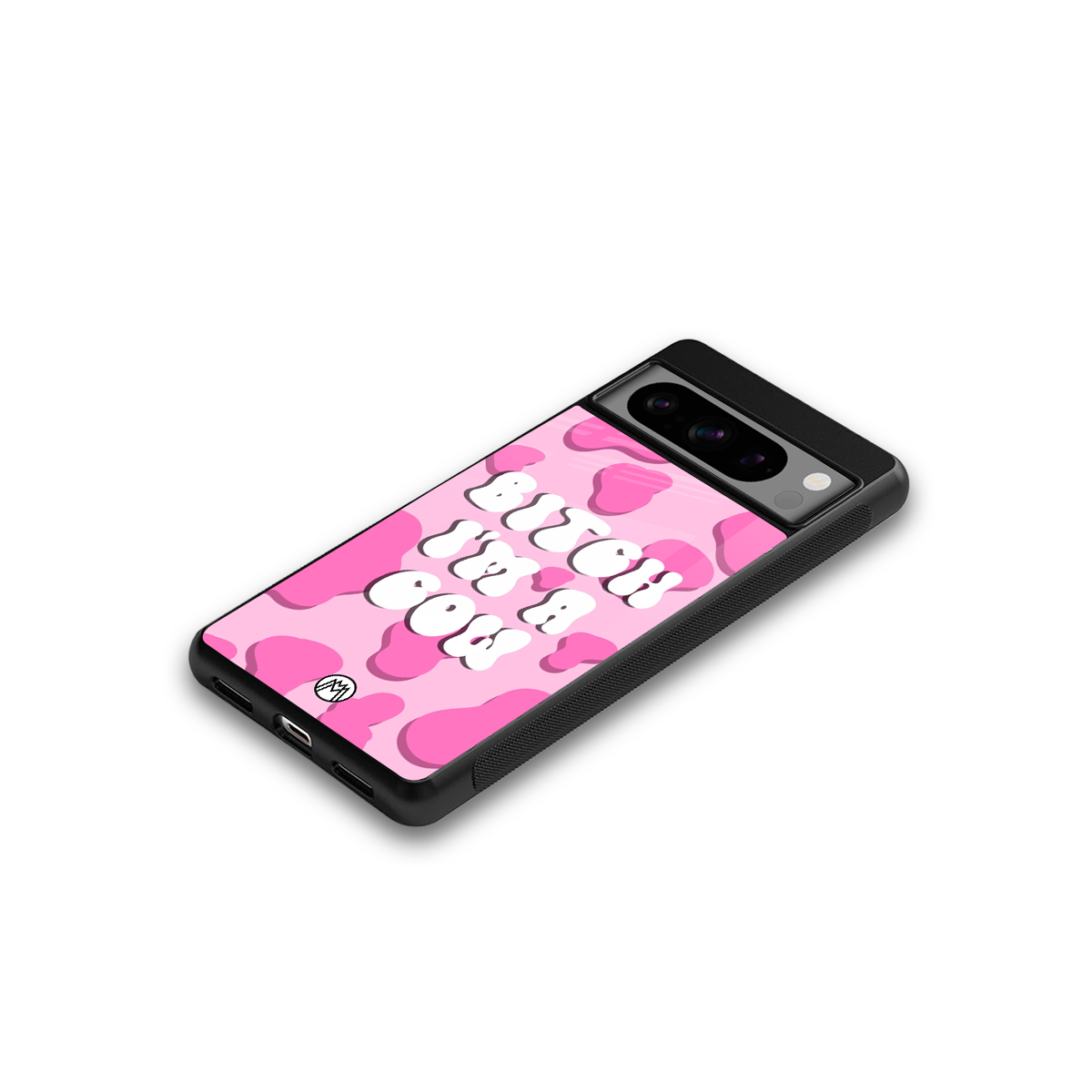 bitch i'm a cow back phone cover | glass case for google pixel 8 pro