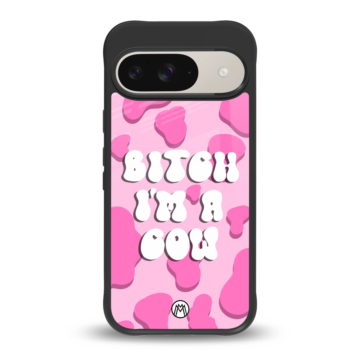 bitch i'm a cow back phone cover | glass case for google pixel 9