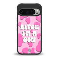 bitch i'm a cow back phone cover | glass case for google pixel 9 pro xl