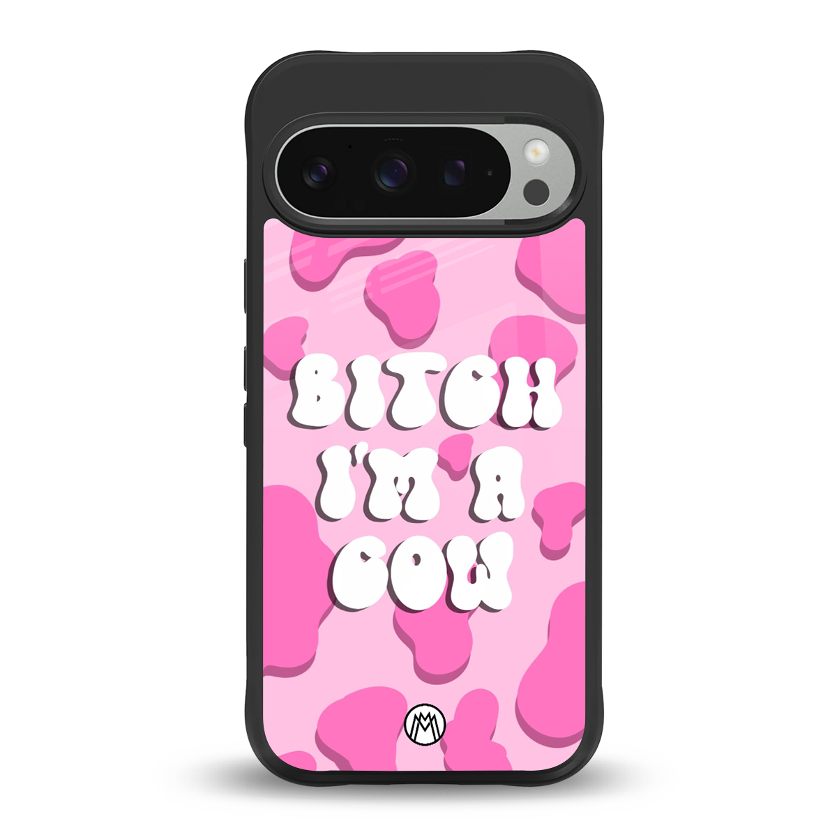 bitch i'm a cow back phone cover | glass case for google pixel 9 pro xl