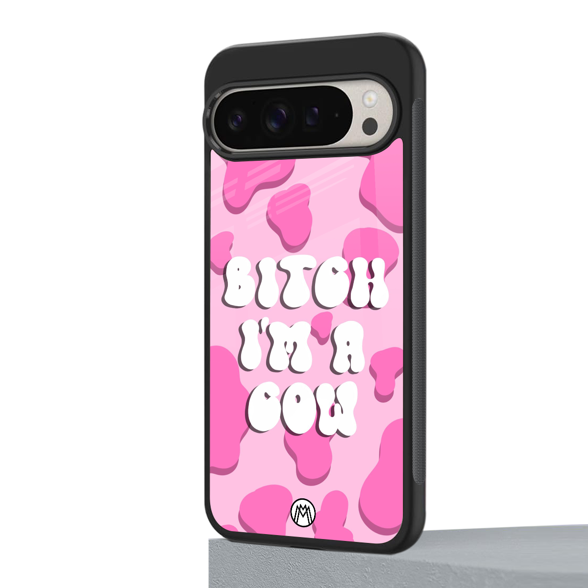 bitch i'm a cow back phone cover | glass case for google pixel 9 pro xl