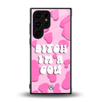 bitch i'm a cow back phone cover | glass case for samsung galaxy s24 ultra