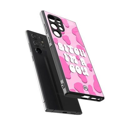 bitch i'm a cow back phone cover | glass case for samsung galaxy s24 ultra