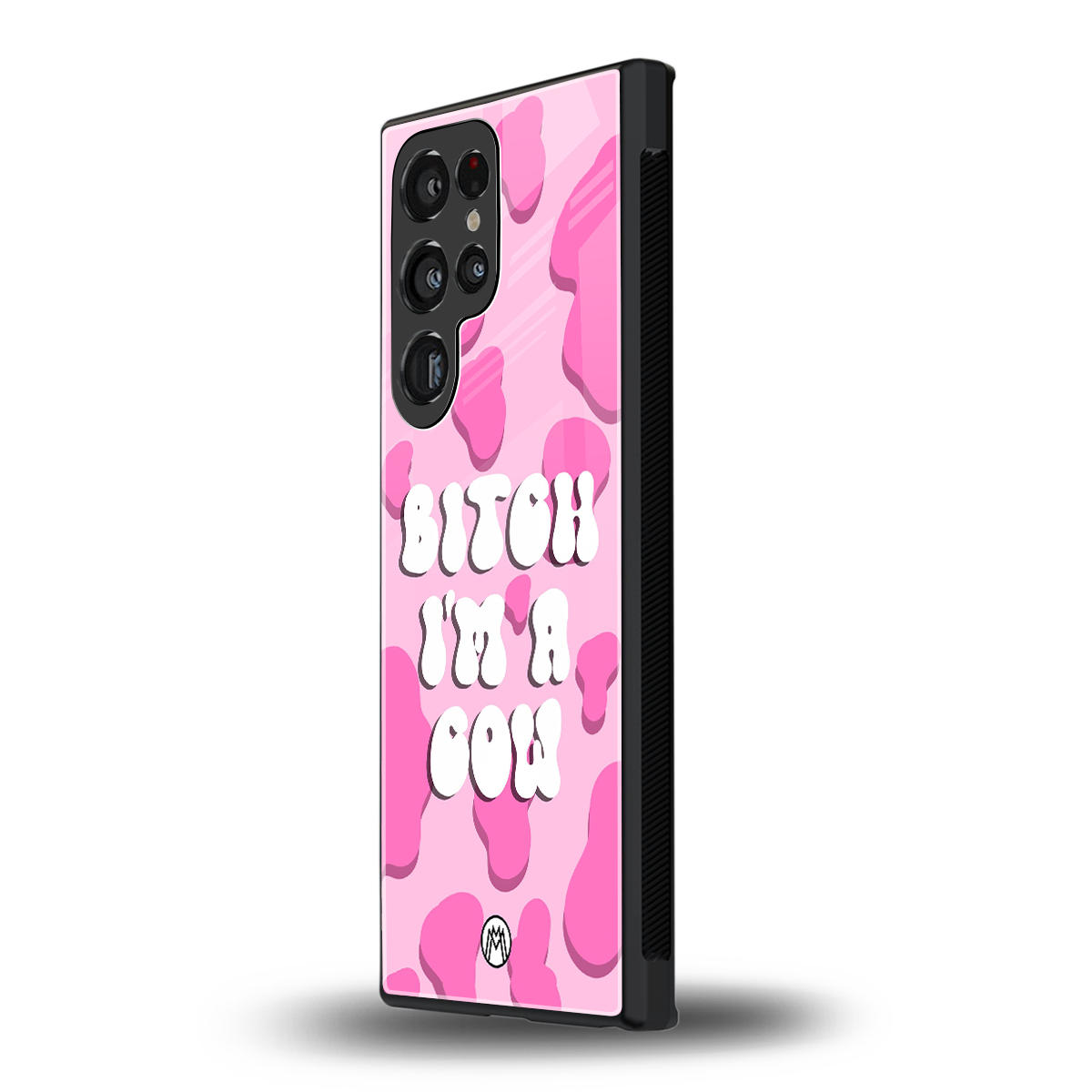 bitch i'm a cow back phone cover | glass case for samsung galaxy s24 ultra