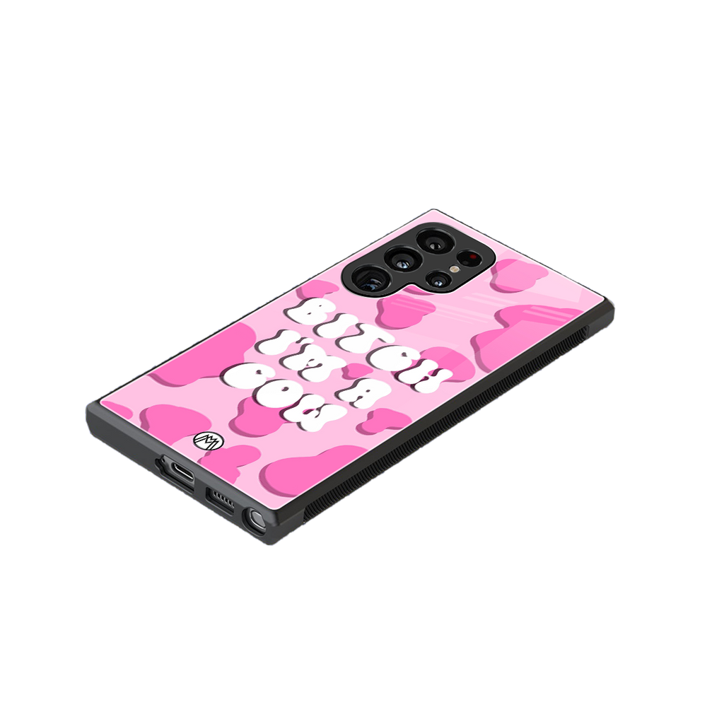 bitch i'm a cow back phone cover | glass case for samsung galaxy s24 ultra