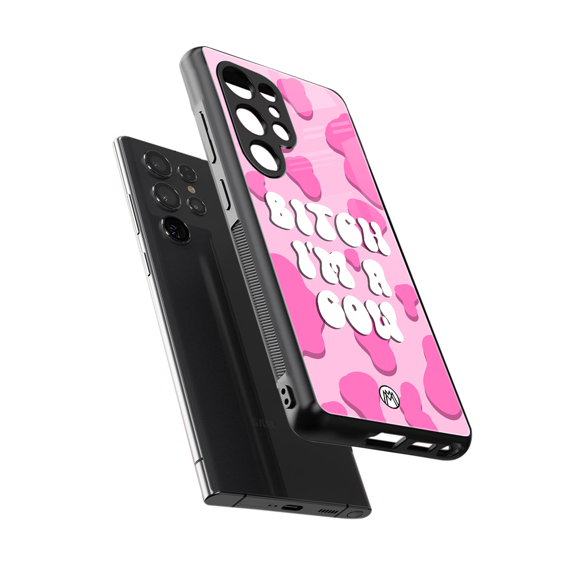 bitch i'm a cow back phone cover | glass case for samsung galaxy s25 ultra