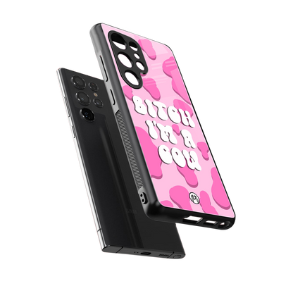bitch i'm a cow back phone cover | glass case for samsung galaxy s25 ultra