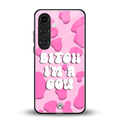 bitch i'm a cow back phone cover | glass case for samsung galaxy s24