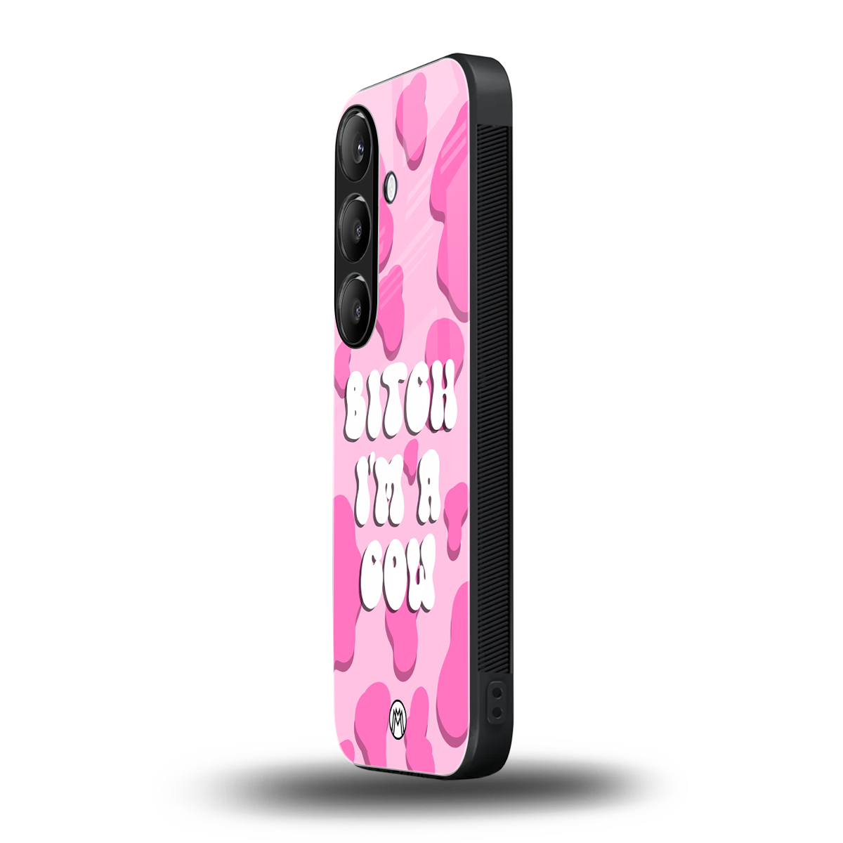 bitch i'm a cow back phone cover | glass case for samsung galaxy s25